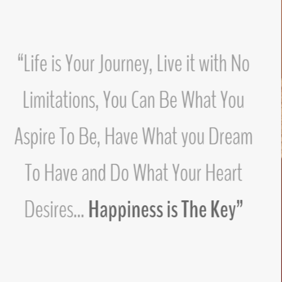 Quote - Happiness is the Key