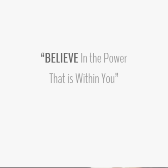 Quote - Believe in the power