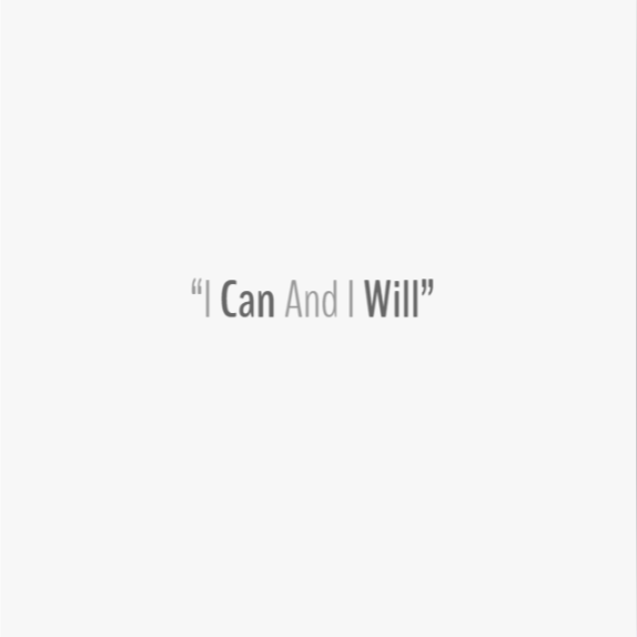 Quote - I can & I will